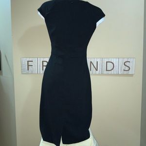 WHBM (4) short sleeve black dress